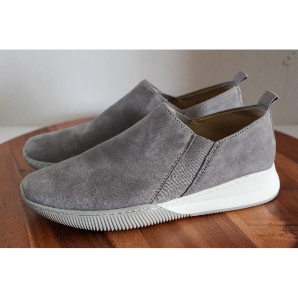 Naturalizer Slip On Shoes Womens 6.5 Gray Suede Leather Sneaker‎ Loafer Untold